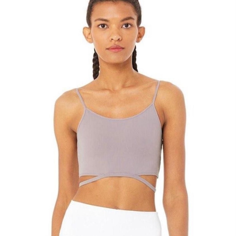 ALO Yoga Halo Tank Bra • Size S • Lavender Smoke •Sold Out  Activewear